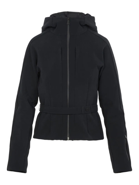  Aztech Mountain Hooded Belted Jacket - Black 