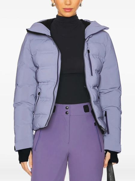  Aztech Mountain Hooded Puffer Ski Jacket - Purple 