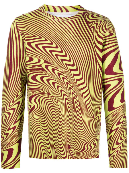  Aztech Mountain Matterhorn Jacquard Crewneck Jumper - Red 