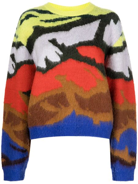  Aztech Mountain Mountain Club Sweater - Orange 