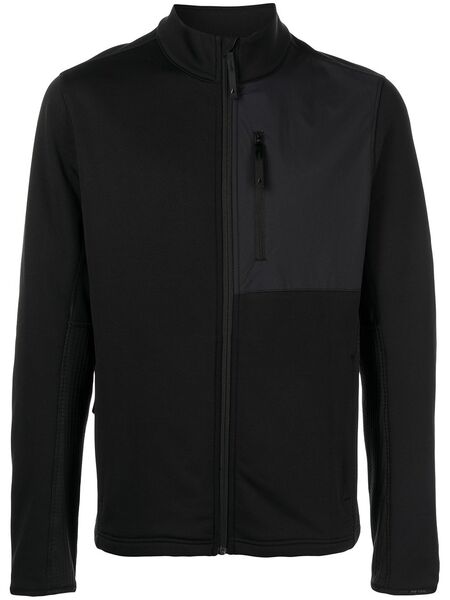  Aztech Mountain Panelled Fleece Jacket - Black 