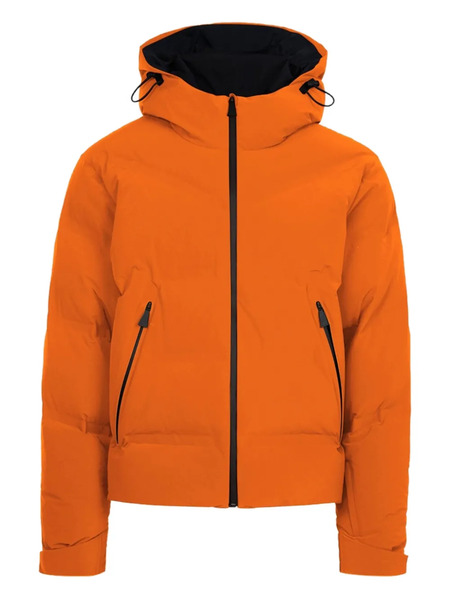  Aztech Mountain Super Lite Hooded Zip Ski Jacket - Orange 