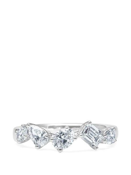  Azzaro Five-row Diamond Ring - Silver 