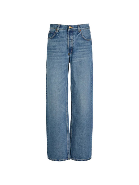  B Sides Button-fastening Jeans - Blue 