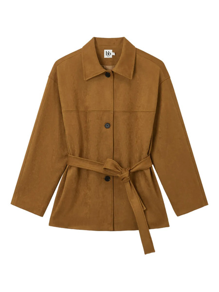  B+ab Belted Jacket - Brown 