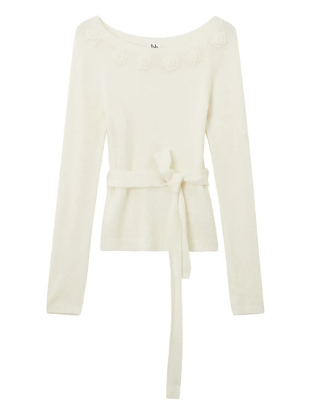  B+ab Belted Sweater - Neutrals 