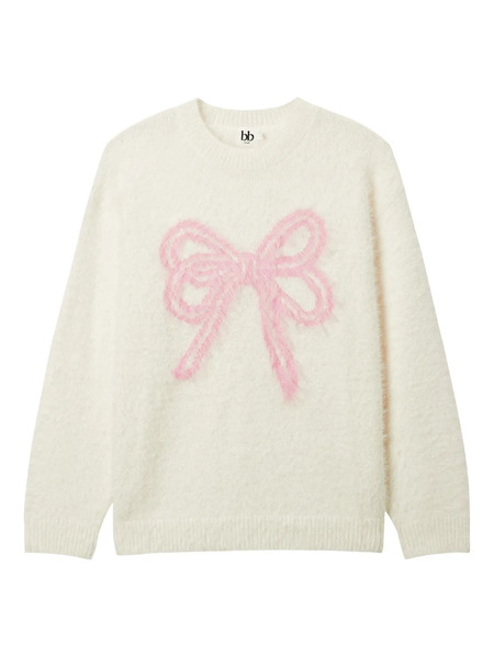 B+ab Bow Knitted Sweater - Neutrals 
