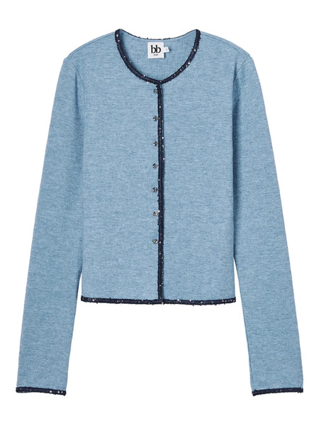  B+ab Button-embellished Cardigan - Blue 