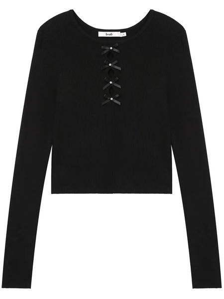  B+ab Cut-out Detailing Top - Black 