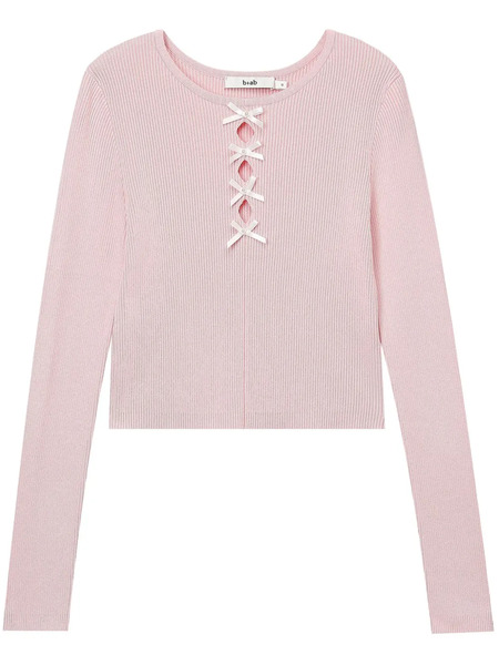  B+ab Cut-out Detailing Top - Pink 
