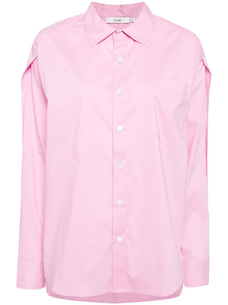  B+ab Cut-out Poplin Shirt - Pink 
