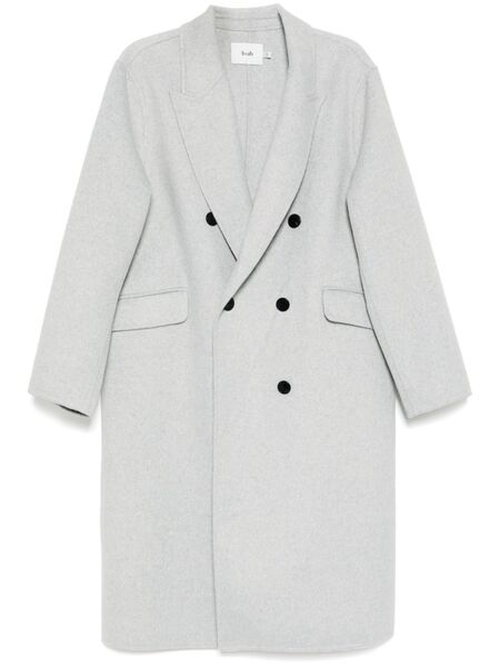  B+ab Double-breasted Overcoat - Grey 