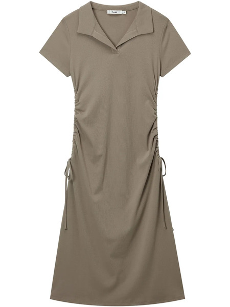  B+ab Drawstring Detailing Dress - Brown 