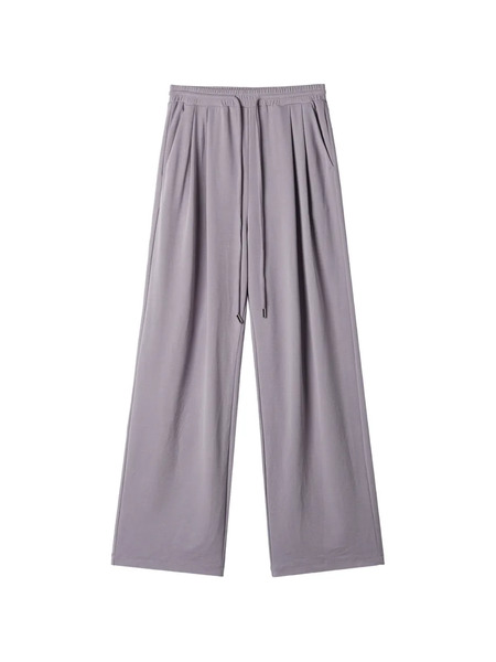  B+ab Drawstring Palazzo Pants - Purple 