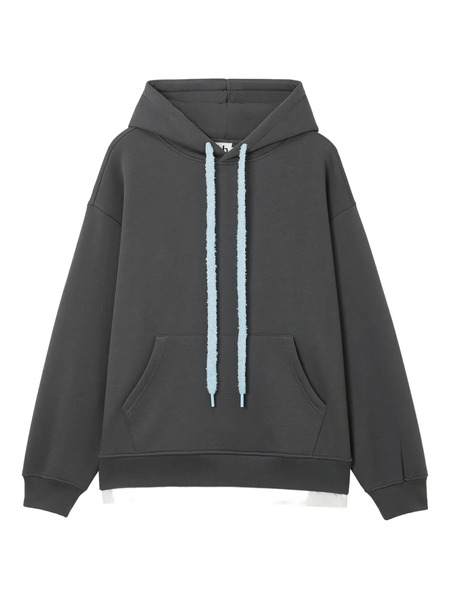  B+ab Drawstring Pocket Hoodie - Grey 