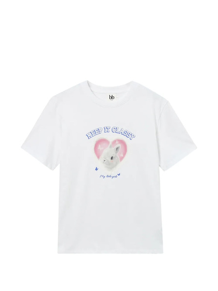  B+ab Graphic Print T-shirt - Neutrals 