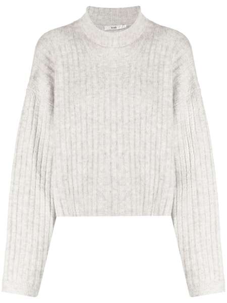  B+ab High-neck Drop-shoulder Jumper - Grey 
