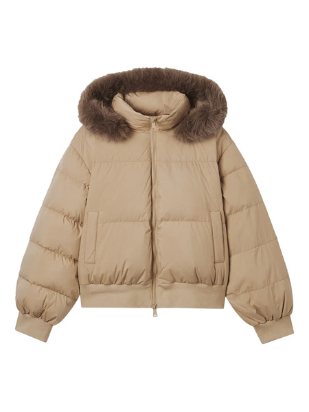  B+ab Hooded Puffer Jacket - Neutrals 