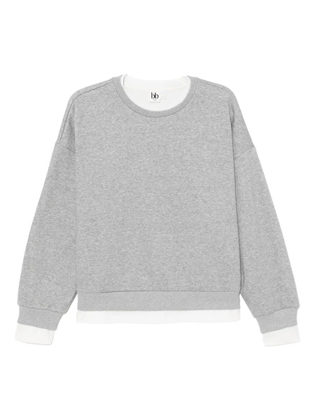  B+ab Layered Sweatshirt - Grey 