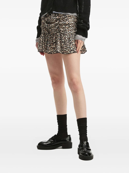 B+ab Leopard-print Ruffled Skirt - Neutrals 