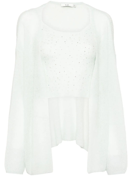  B+ab Long-sleeves Cardigan Set - Green 