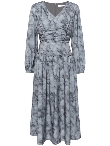  B+ab Marble Pattern Maxi Dress - Grey 