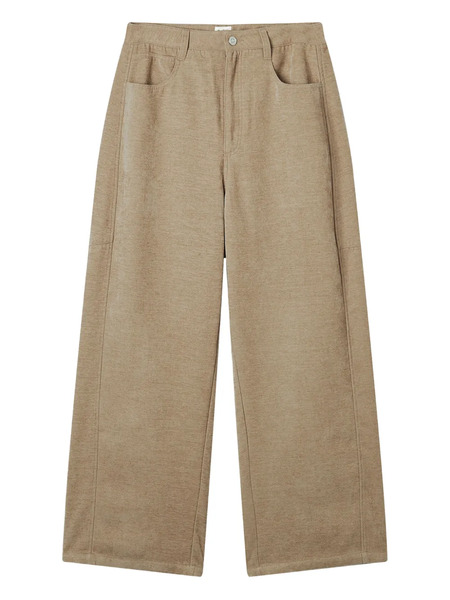  B+ab Mélange-effect Trousers - Neutrals 