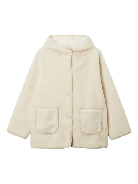  B+ab Patch-pocket Hooded Coat - Neutrals 