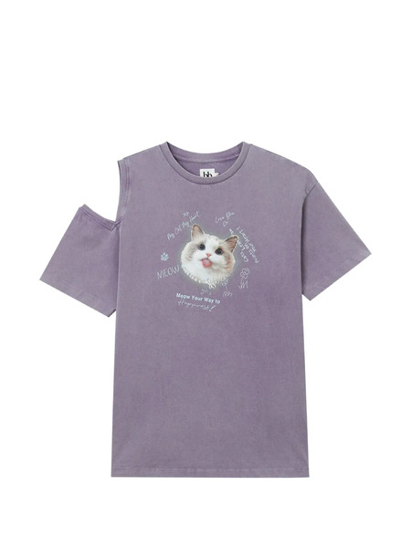  B+ab Printed T-shirt - Purple 