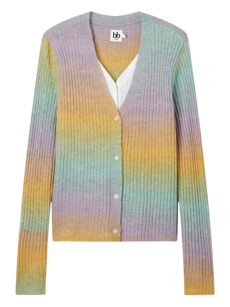  B+ab Ribbed Cardigan - Yellow 