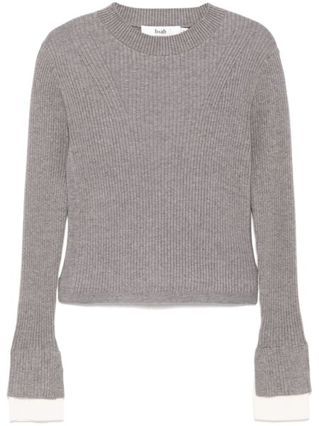  B+ab Ribbed Jumper - Grey 