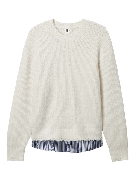  B+ab Round-neck Sweater - Neutrals 