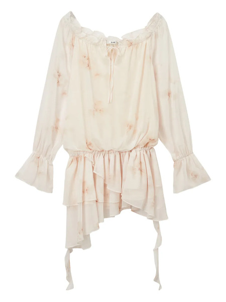  B+ab Ruffle-detail Dress - Neutrals 