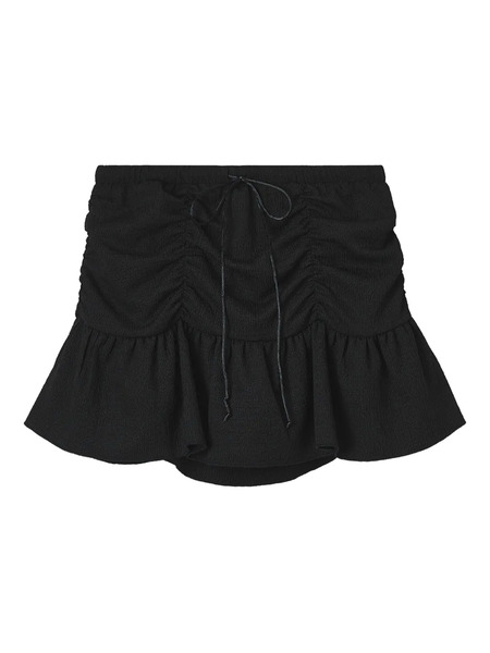  B+ab Ruffle-hem Mini Skirt - Black 