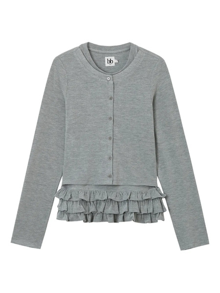  B+ab Ruffled Cardigan - Grey 