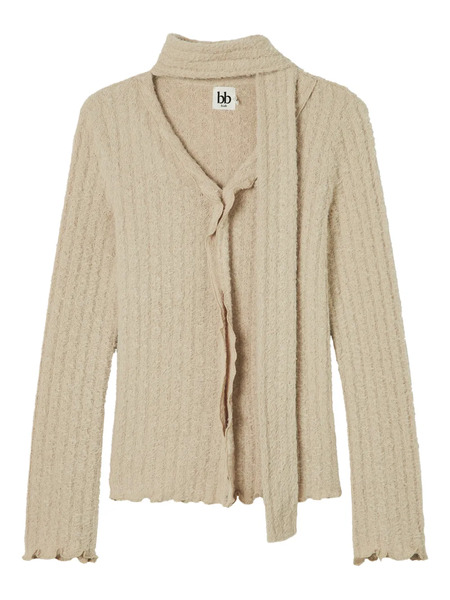  B+ab Ruffled Cardigan - Neutrals 
