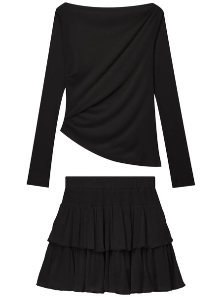  B+ab Ruffled Mini Skirt - Black 
