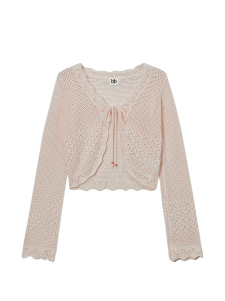 B+ab Self-tie Cardigan - Pink 