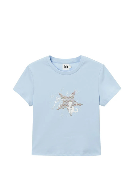  B+ab Star-graphic T-shirt - Blue 