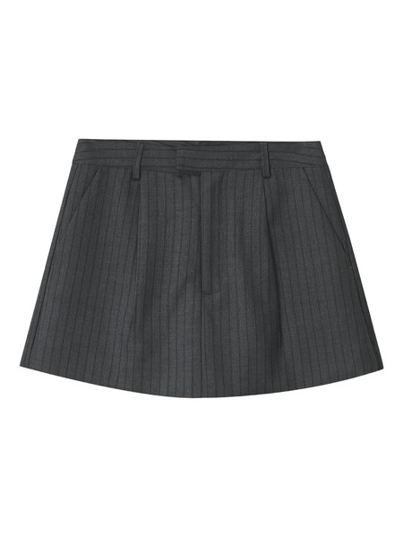 B+ab Stripe-pattern Shorts - Grey 