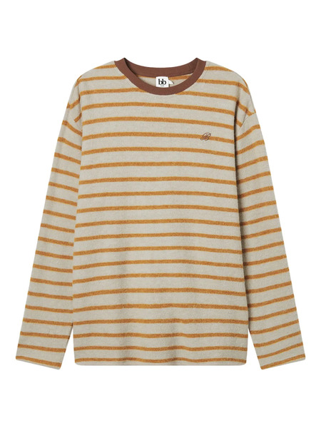  B+ab Striped-pattern Top - Neutrals 