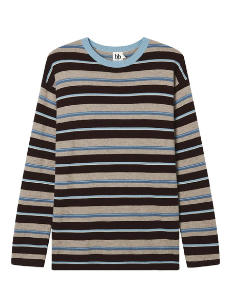  B+ab Striped Sweater - Brown 