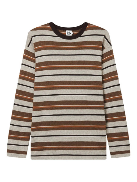  B+ab Striped Sweater - Grey 