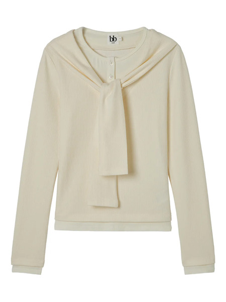  B+ab Tie Detail Top - Neutrals 