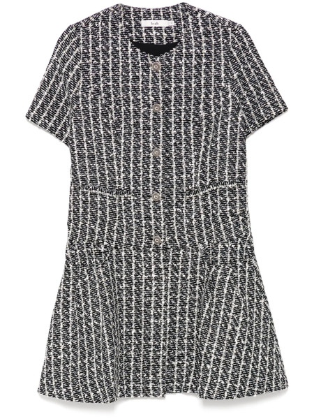  B+ab Tweed Mini Dress - Black 