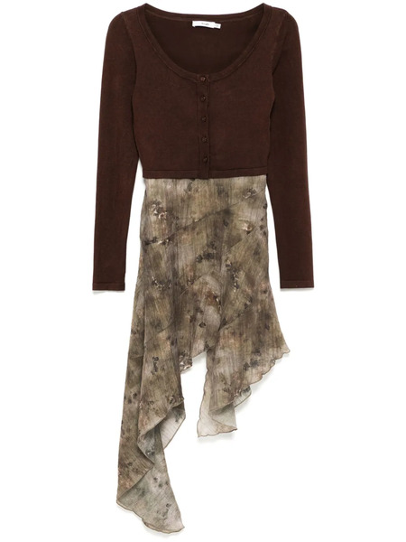  B+ab Two-piece Dress - Brown 