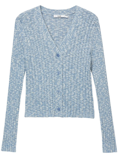  B+ab Wide-ribbed Cardigan - Blue 