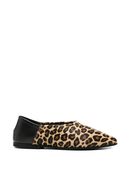  Babú Milano Leopard-print Ballet Flats - Brown 