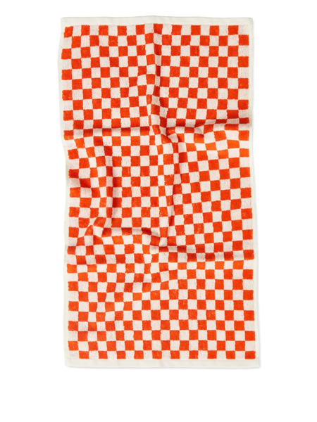  Baina Josephine Check-pattern Hand Towel - Orange 