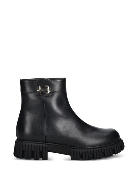  Baldinini Lug-sole Ankle Boots - Black 